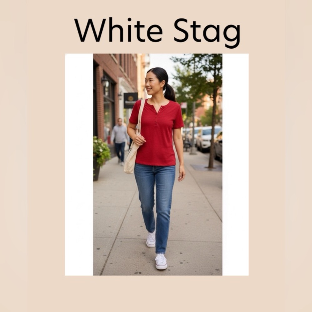 White Stag Women’s Short Sleeve Casual Top Size 16W